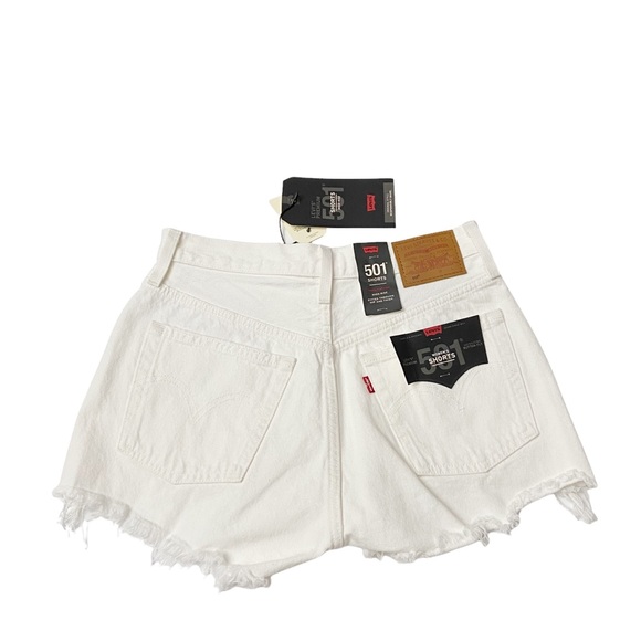 Levi's 501 Original Shorts Hi Rise Distressed Keep It Clean Size 26 NEW - Picture 4 of 8